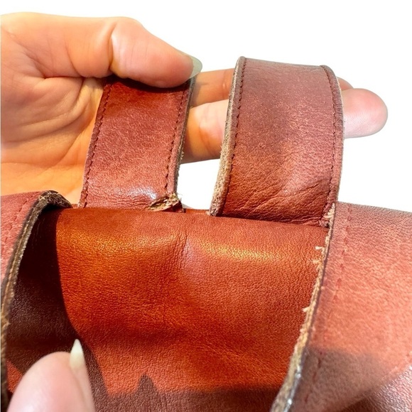 Vintage Coach Soho Bantam Back Sac Small Backpack Soho Series 4134 Red Leather - Picture 12 of 12